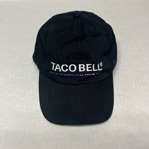 Taco Bell employee black embroidered adjustable baseball cap sz M
